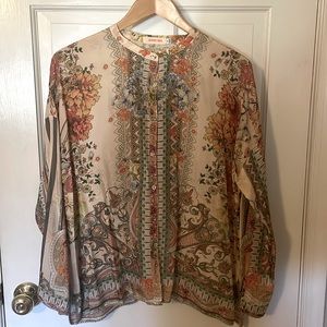 Johnny Was Silk blouse